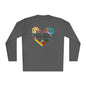 Teacher Supply Heart Adult Long Sleeve Tee