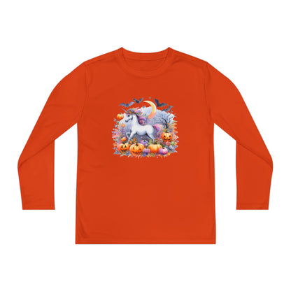 Halloween Unicorn Youth Long Sleeve Tee