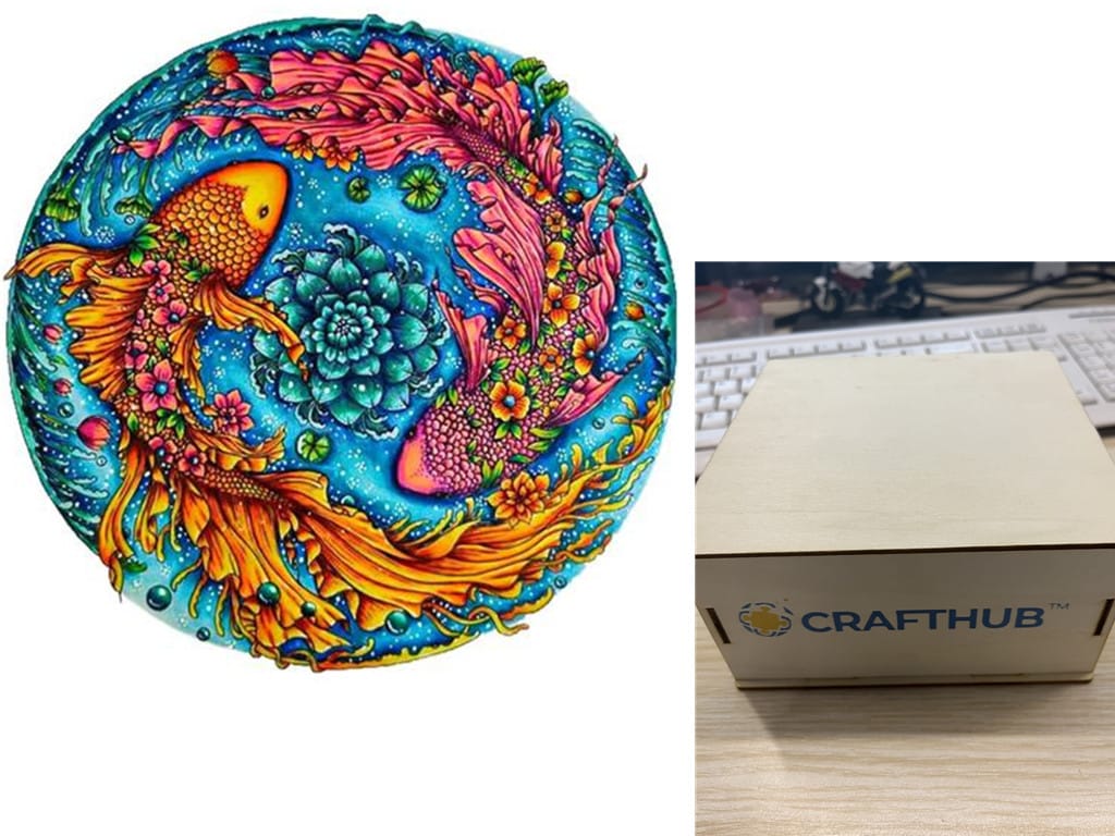 Tropical Harmony Fish Wooden Puzzles Collection