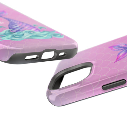 Pink Mermaid Life MagSafe® Compatible Tough Case for iPhone