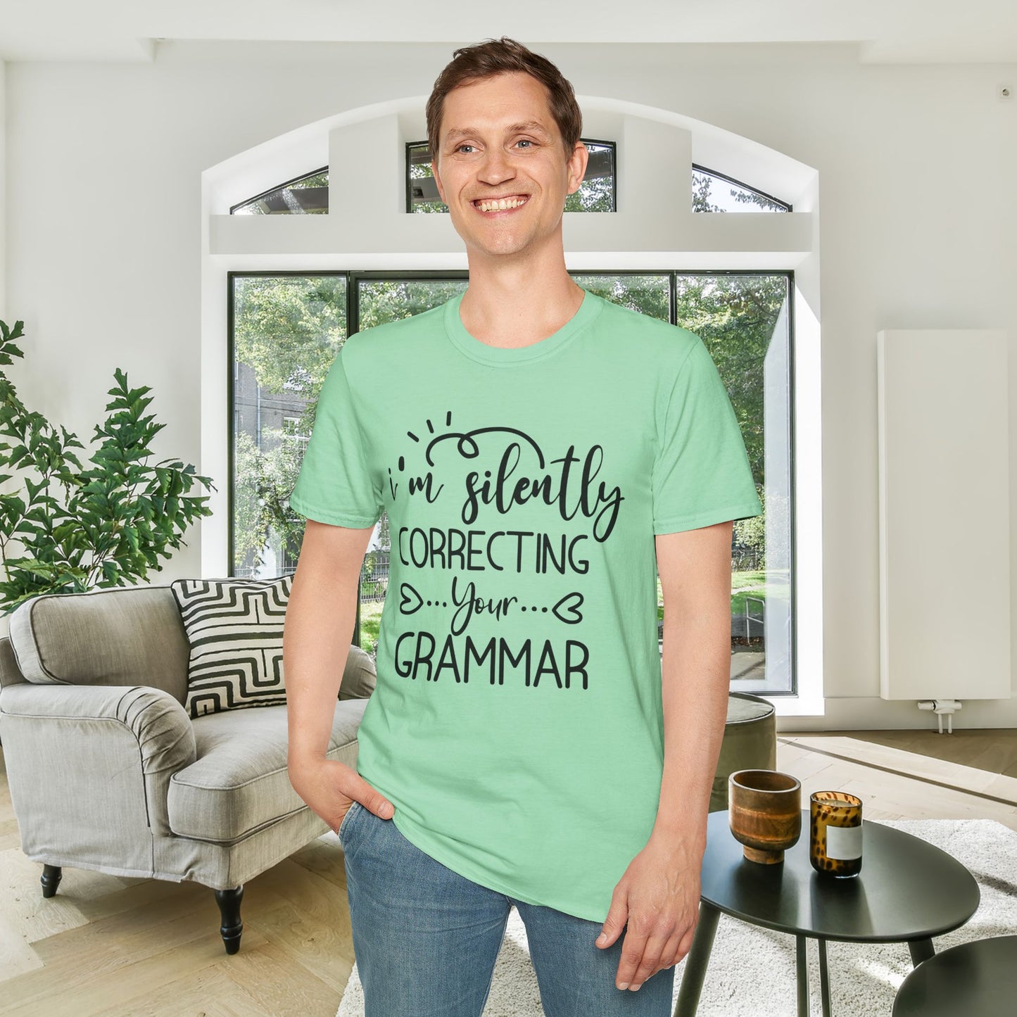 I'm Silently Correcting Your Grammar Adult T-shirt