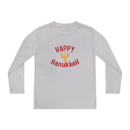 Happy Hanukkah Youth Long Sleeve Tee