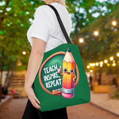 Teach Inspire Repeat Canvas Tote Bag