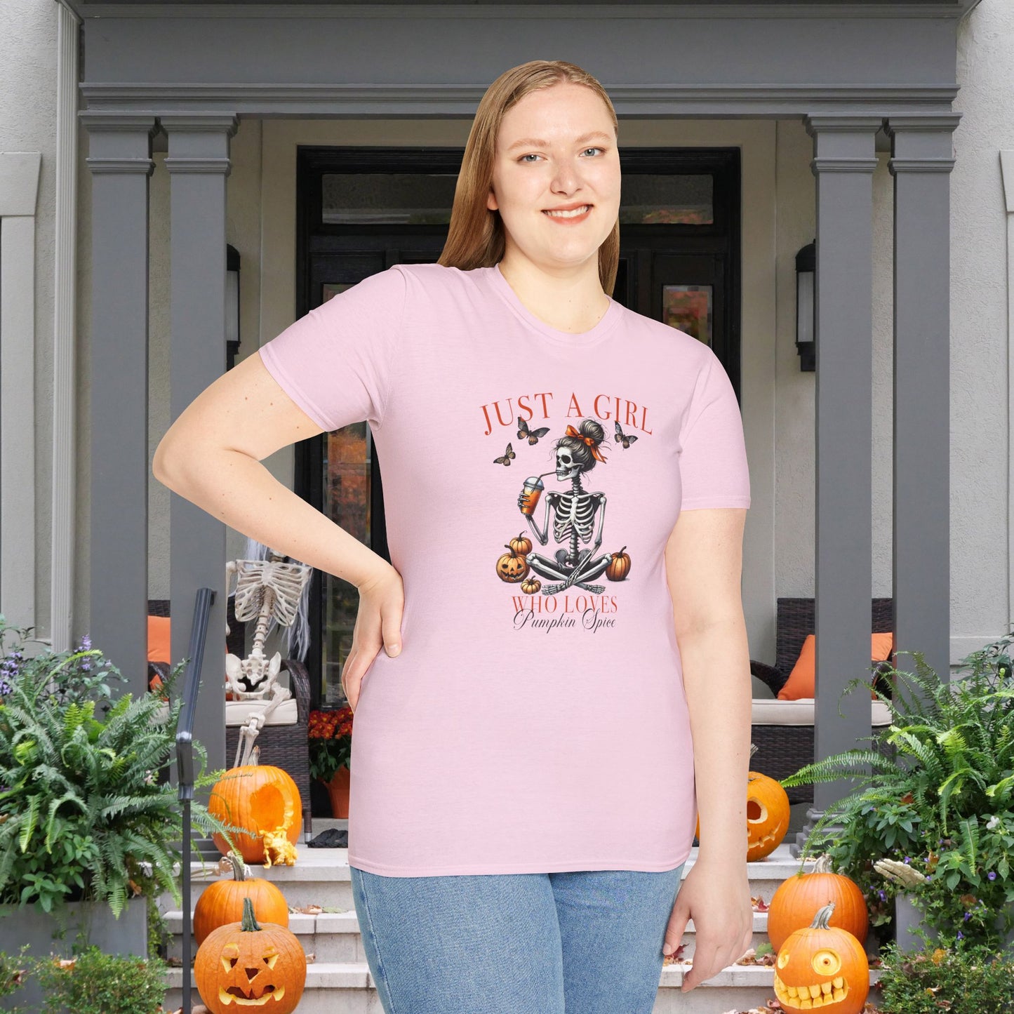 Just A Girl Who Loves Pumpkin Spice Adult T-shirt