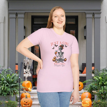 Just A Girl Who Loves Pumpkin Spice Adult T-shirt