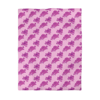 Bubblegum Bloom Peonies Duvet Bedding Set