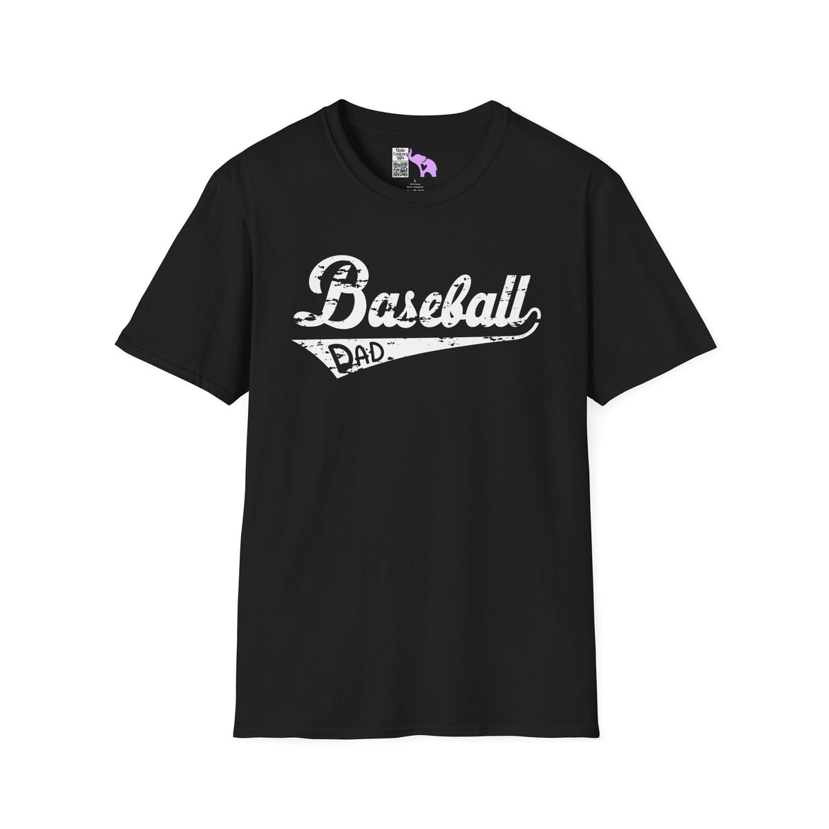 Baseball Dad (Grunge) Adult T-shirt