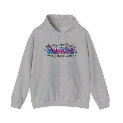 Aquarius Street Art Heavy Blend™ Hooded Sweatshirt