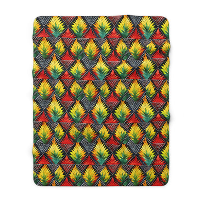 Heritage Harmony Sherpa Fleece Blanket