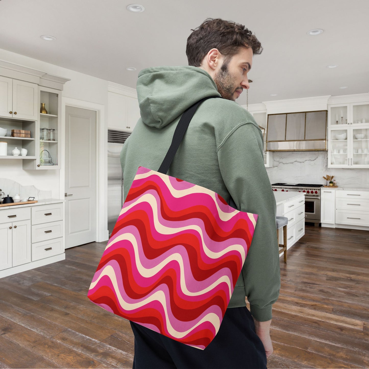 Blush Frequency Canvas Tote Bag