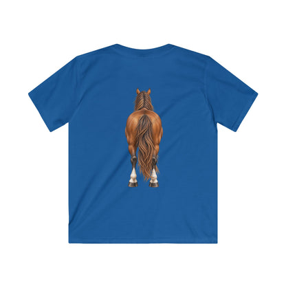 ""Front to Back Horse Lover Youth Softstyle Tee