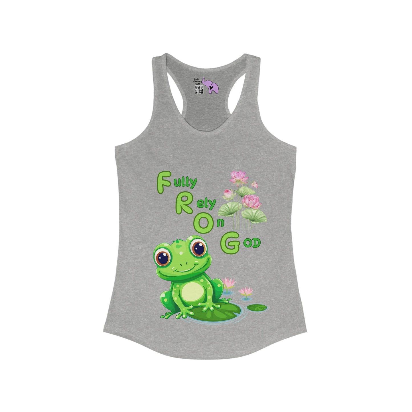 FROG Fully Rely On God Women's Ideal Racerback Tank