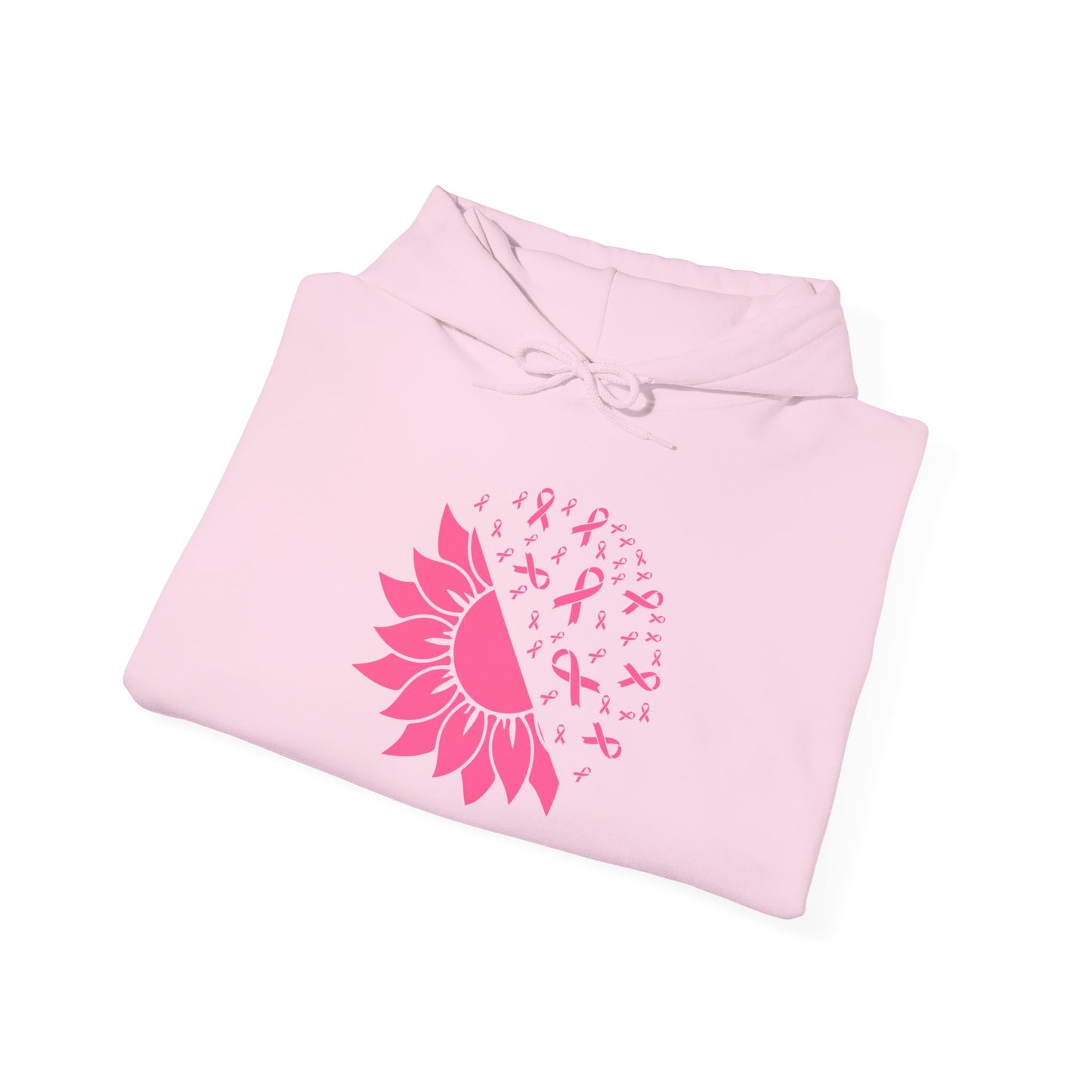 Sunflower & Butterflies Breast Cancer Awareness Adult Heavy Blend™ Hoodie