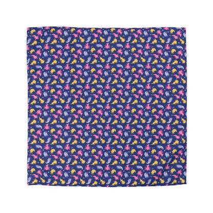 Axolotl Lagoon Microfiber Duvet Cover