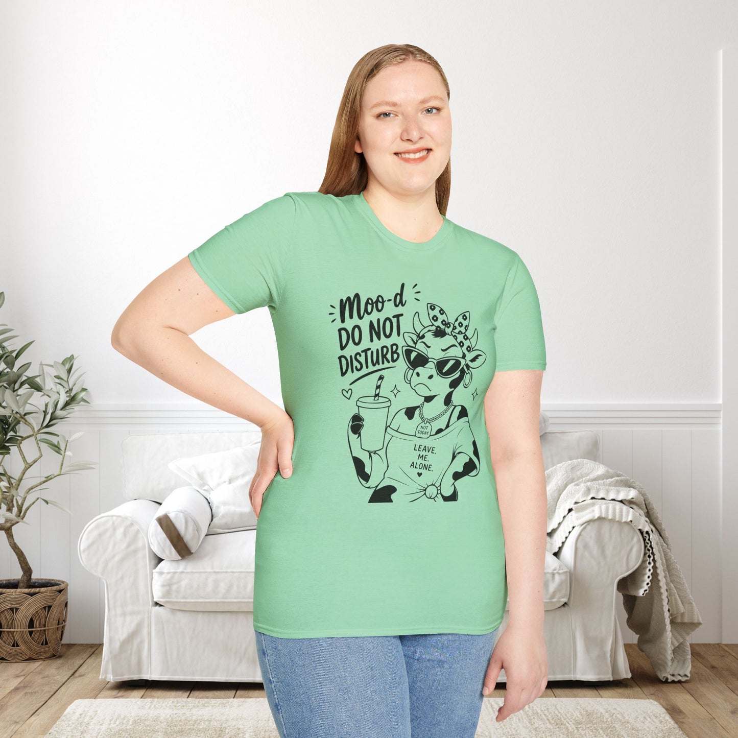 Moo-d: Do Not Disturb Given Adult T-shirt
