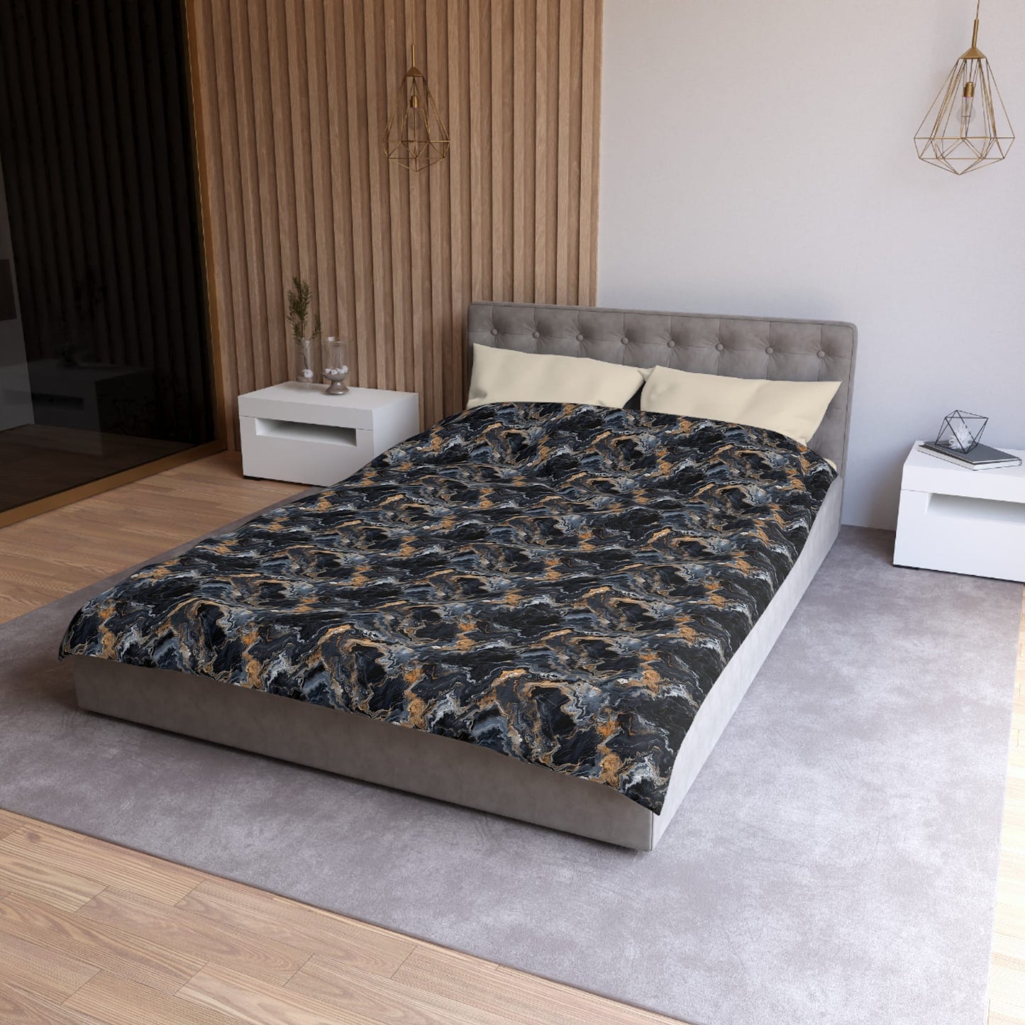 Moonspill Marble Microfiber Duvet Cover