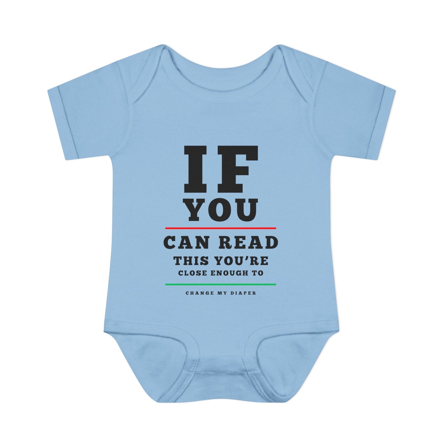 If You Can Read This Eye Chart Infant Baby Rib Bodysuit