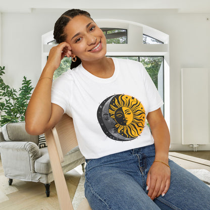Sun Moon Stars Adult T-shirt