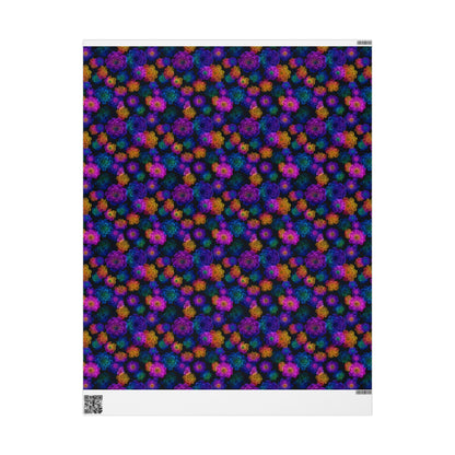 Luminous Carnations Wrapping Paper