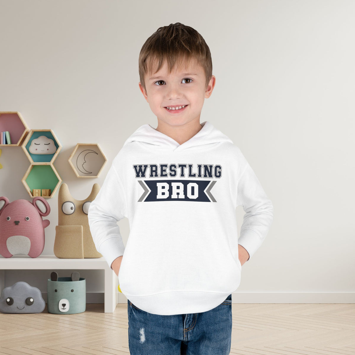 Wrestling Bro Toddler Hoodie