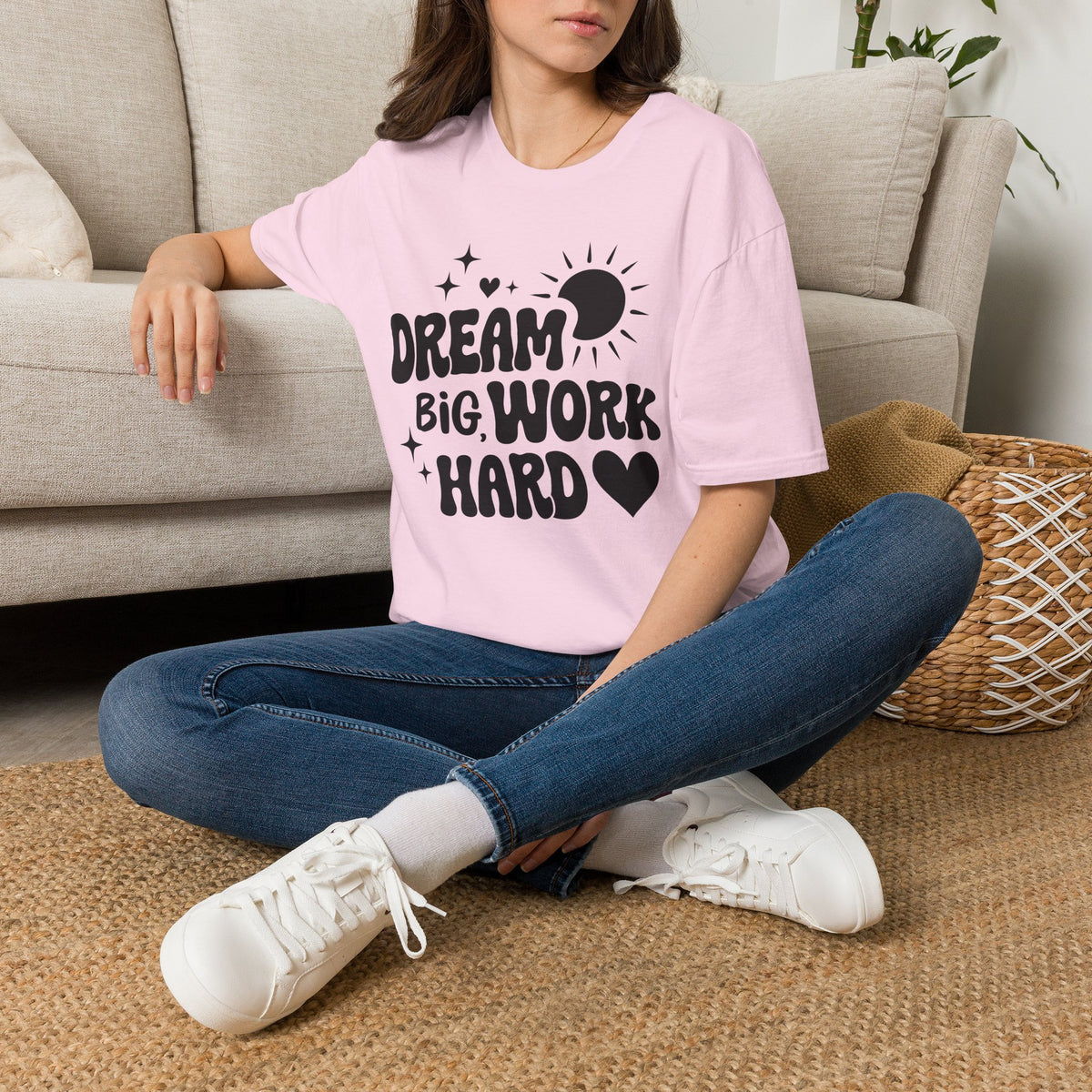 Dream Big Work Hard Adult T-shirt