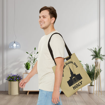 Keep The Sabbath Day Holy (Houston LDS Temple)Canvas Tote Bag