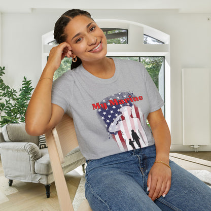 My Marine My Son (Mom) Adult T-shirt