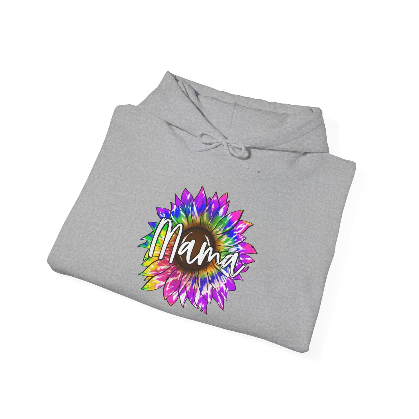 Mama Tie Dye Sunflower Heavy Blend™ Hooded Sweatshirt