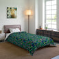 Warped Green Checkered Comforter