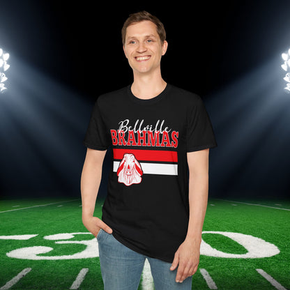 Ballville Brahmas w/Mascot & Stripes Adult T-shirt