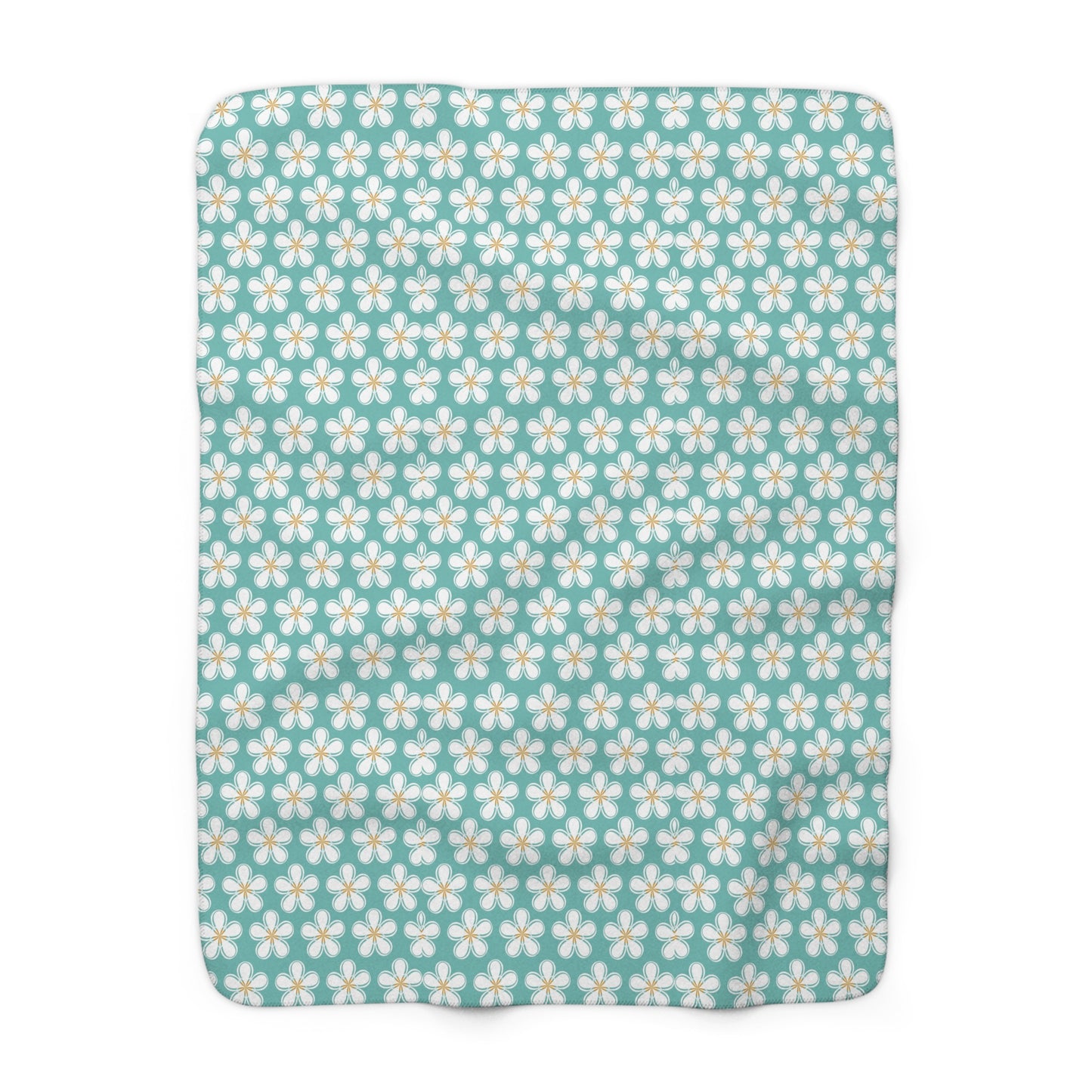 Tealberry Blooms Fleece Blanket
