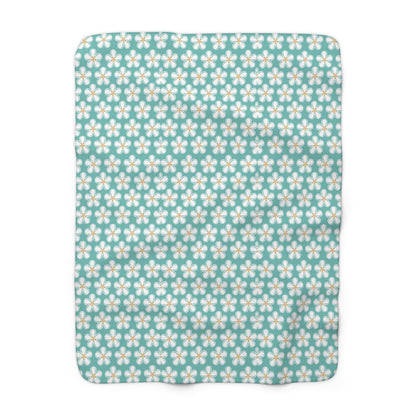 Tealberry Blooms Fleece Blanket