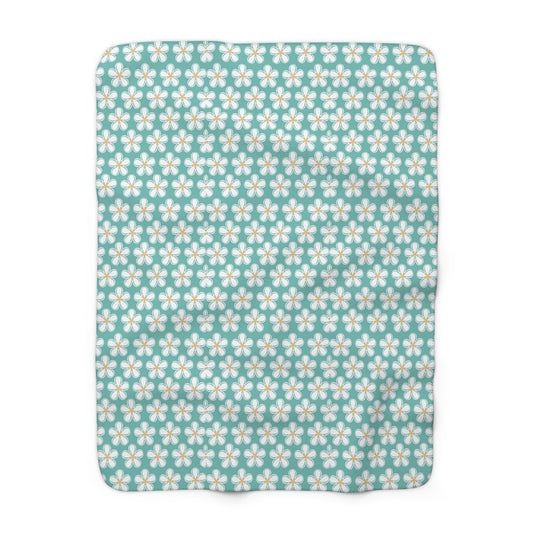 Tealberry Blooms Fleece Blanket