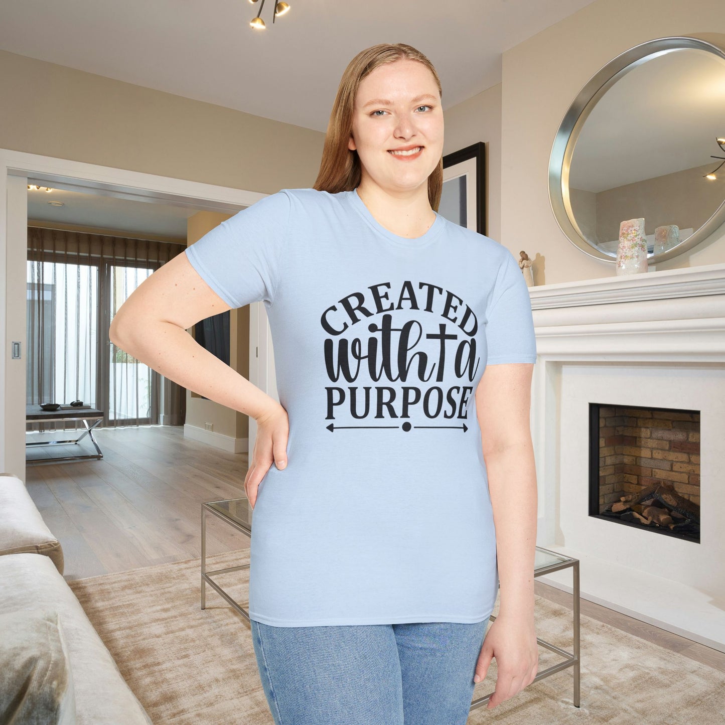 Created With A Purpose (3) Adult T-shirt