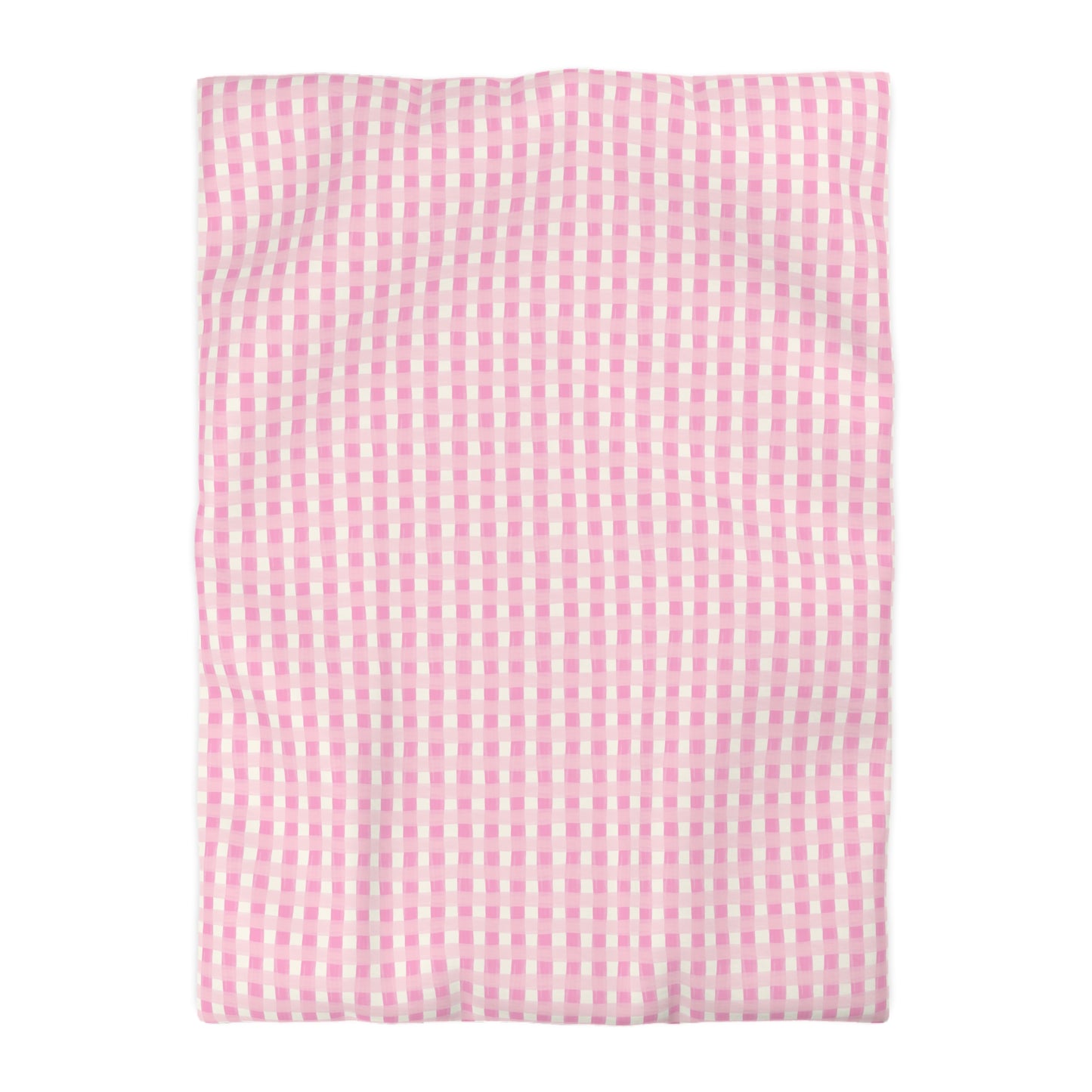 Dreamy Rose Gingham Microfiber Duvet Cover