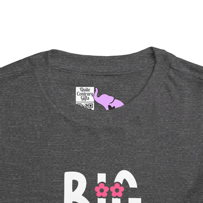 Big Sister (Pink Flowers) Toddler Tee