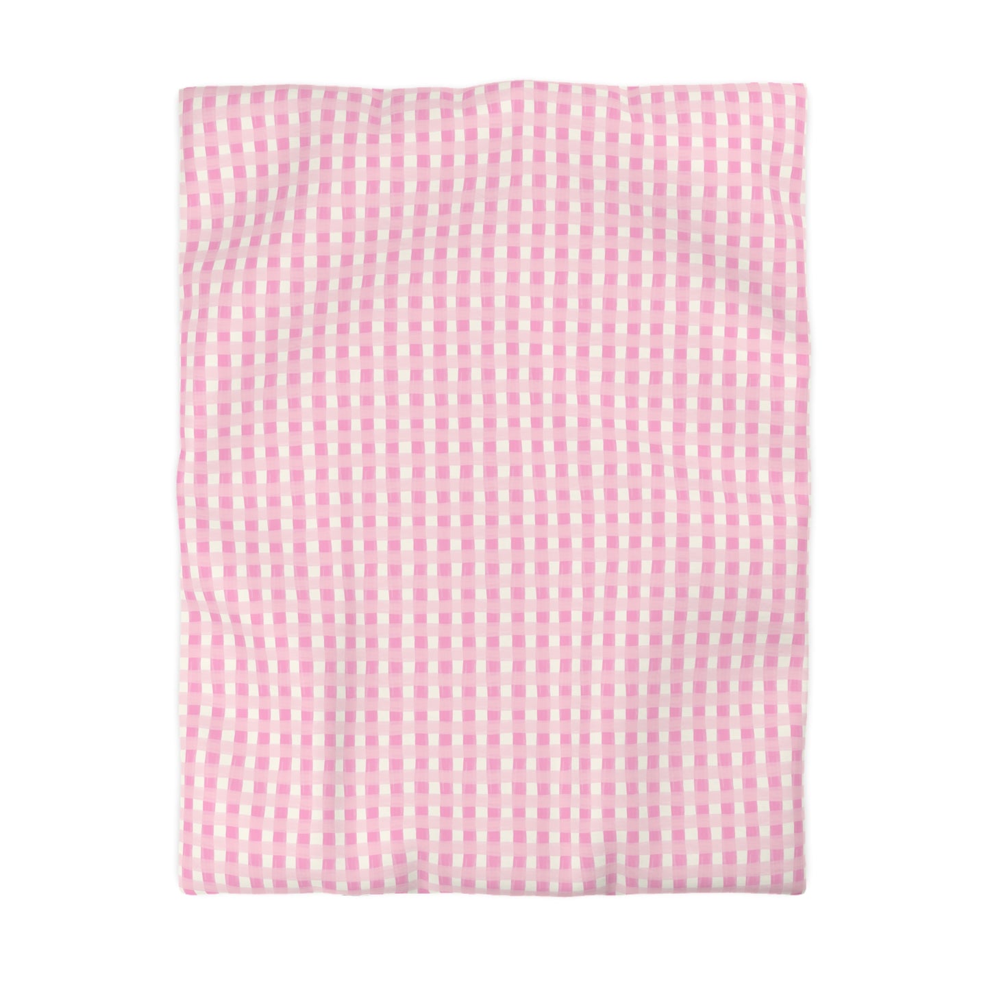 Dreamy Rose Gingham Microfiber Duvet Cover