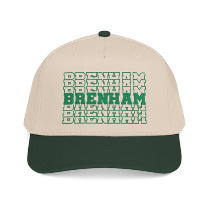 Brenham Stacked Letters Mid Profile Baseball Cap