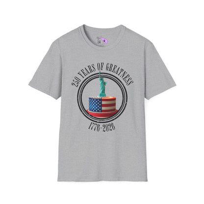 250 Years of Greatness 1776-2026 Adult T-shirt