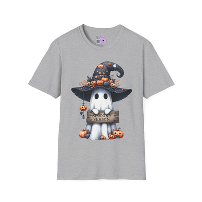 Spooky Season Cute Ghost Adult T-shirt
