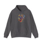 Colorful Paisley Woman Profile Heavy Blend™ Hooded Sweatshirt