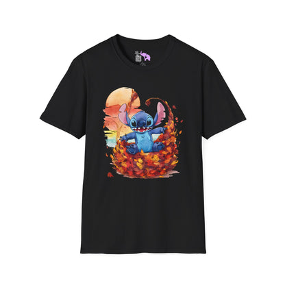 Autumn Leaves Stitch Adutl T-shirt