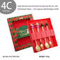 Holiday Cheer Fork & Spoon Sets - Gold or Silver