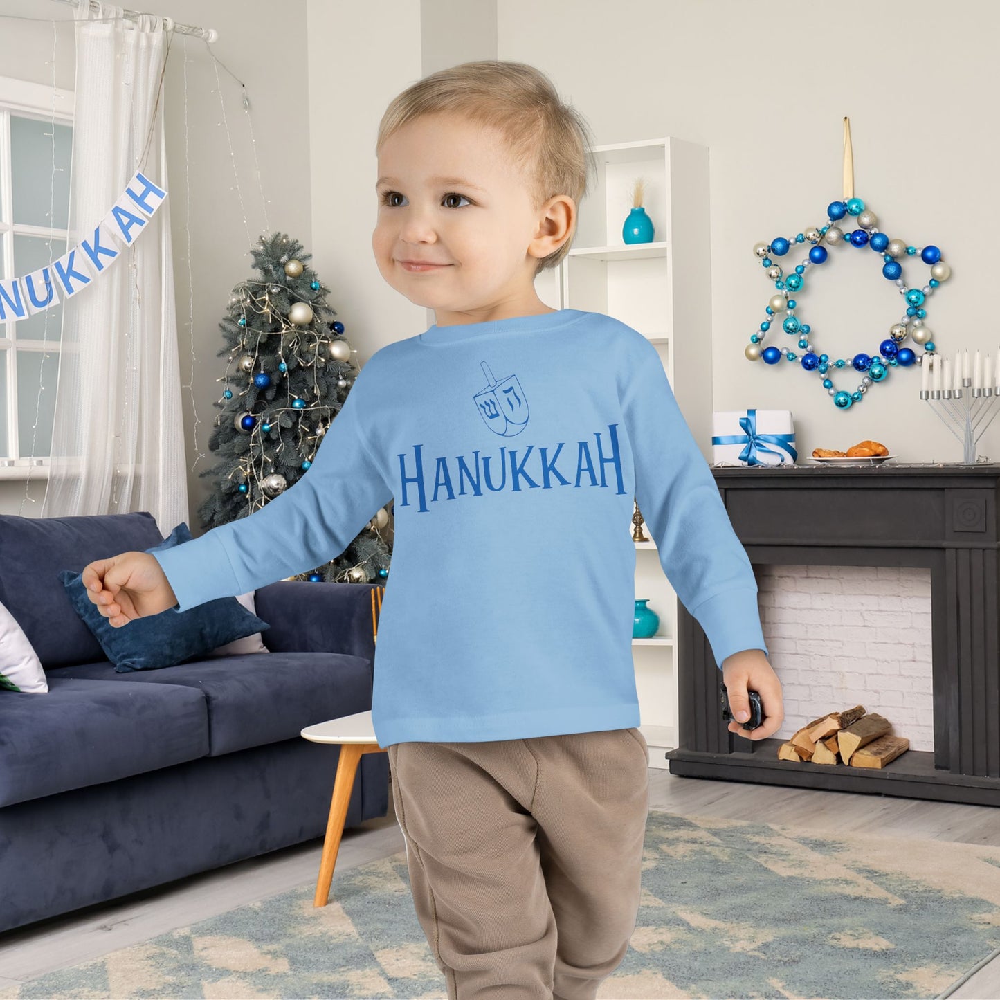 Hanukkah Toddler Long Sleeve Tee