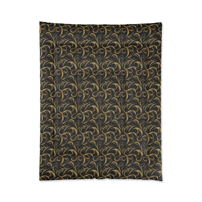 Golden Noir Swirl Comforter