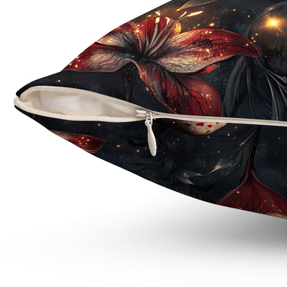 Fire Lilly Dreams Throw Pillow