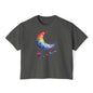 Colorful Heart Moon Women's Boxy Tee