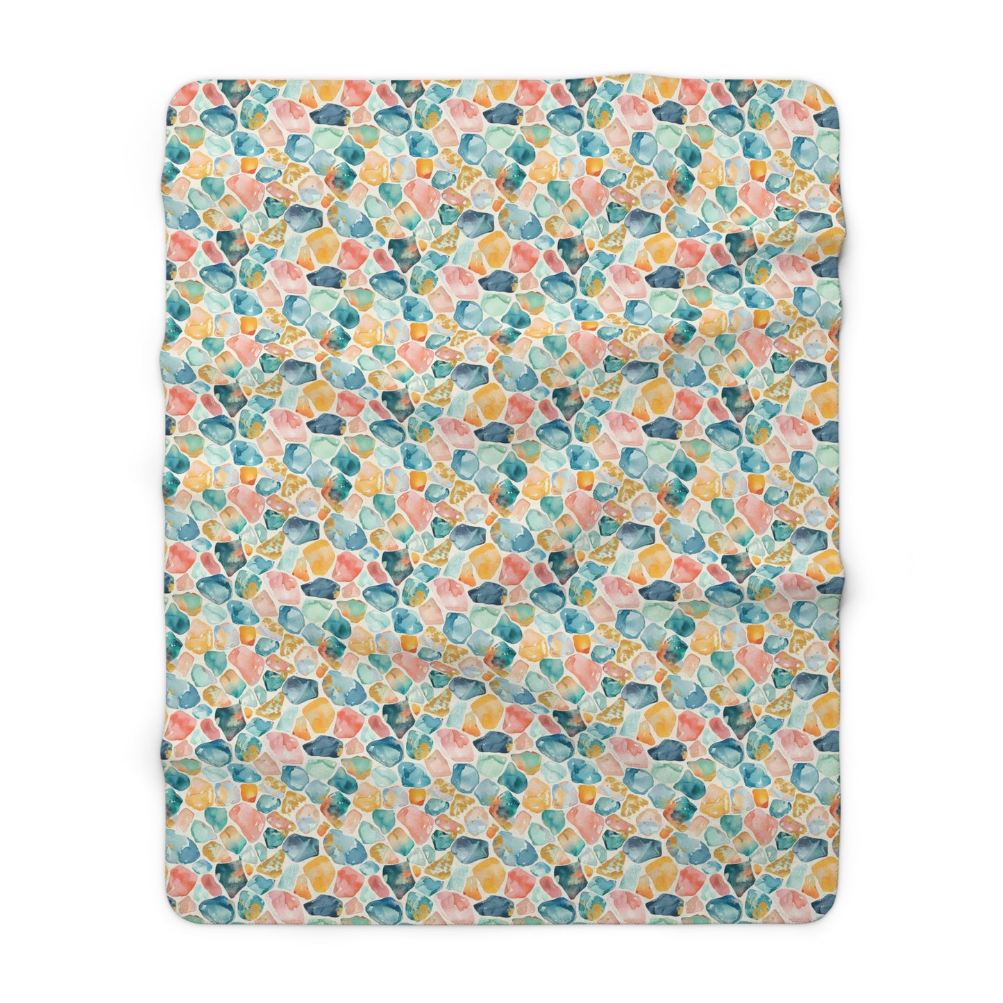 Ocean Pebble Drift Fleece Blanket