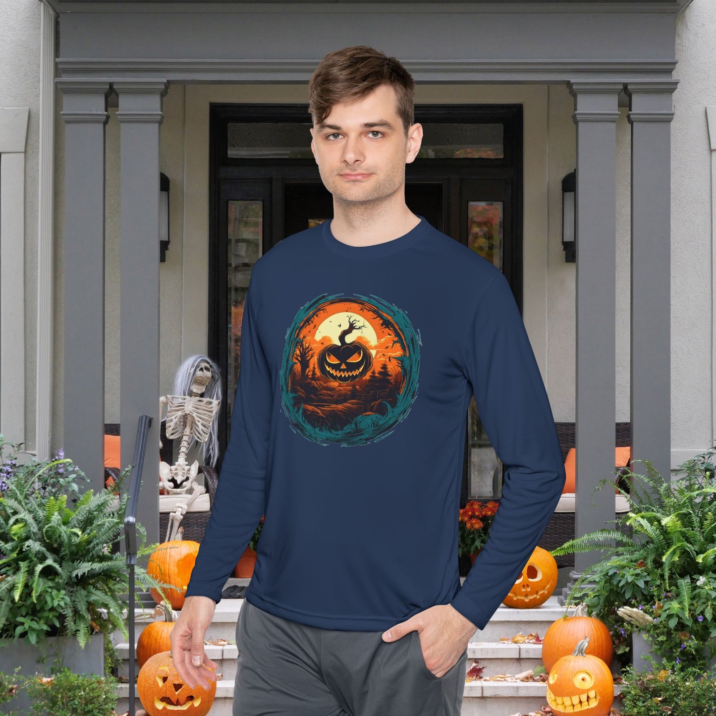 Midnight Carve Adult Long Sleeve Tee