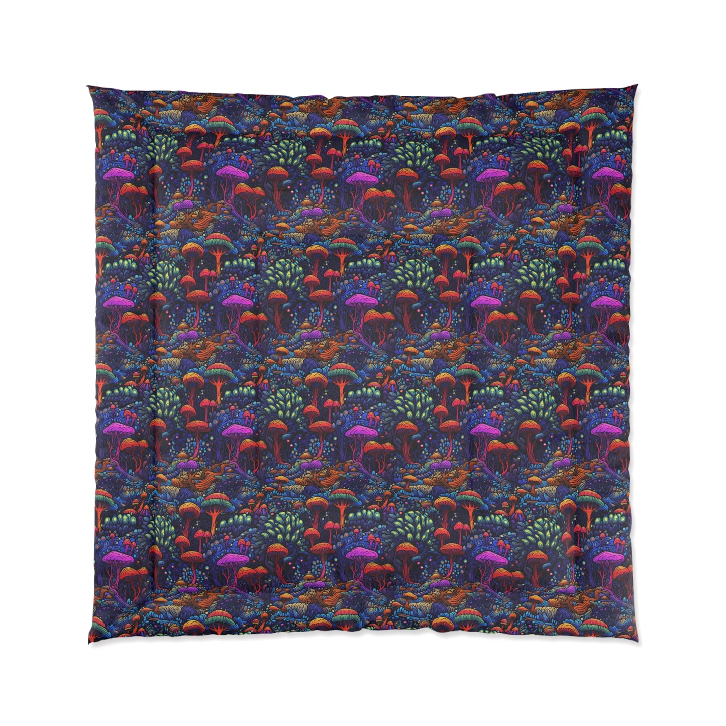 Trippy Mushrooms Comforter